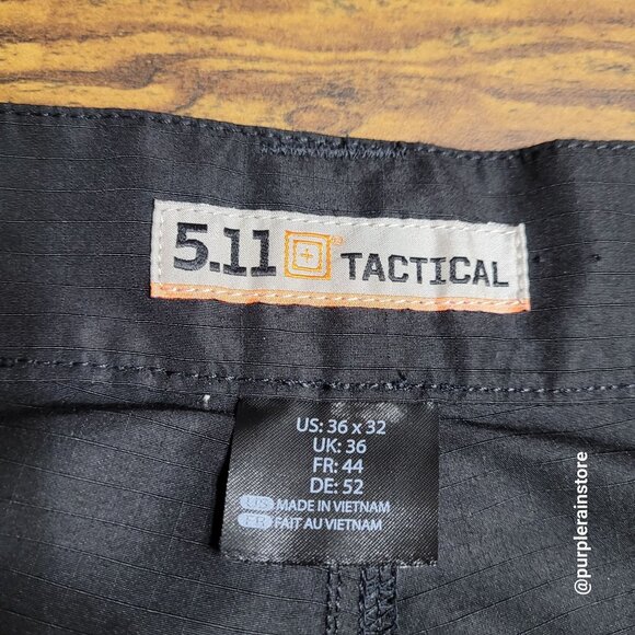 5.11 Tactical Fast Tac Cargo Pants 36x32 measures 34x31 Ripstop Leo EMT Career - Picture 4 of 12